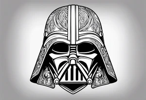Sith Lord Helmet tattoo idea