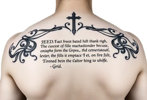 Lutheran, American, German, Apostles Creed tattoo idea