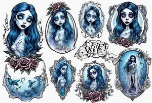 Emily corpse bride tattoo idea