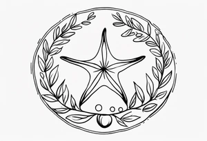 Starfish circle shell
olive branch tattoo idea