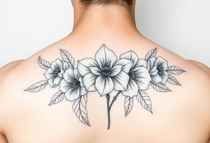 July December January birth flower tattoo idea