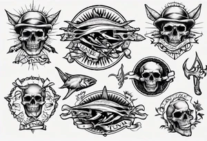 tuna bones tattoo idea