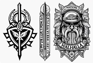 Valhalla soldier tattoo idea