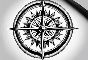 compass tattoo idea