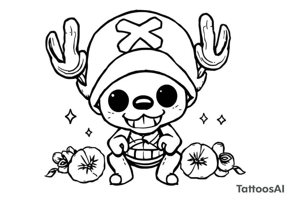 tony tony chopper from One Piece tattoo idea