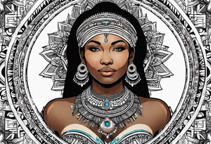 Oval Mandela tattoo idea