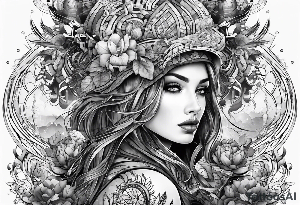 Futuristic tattoo idea