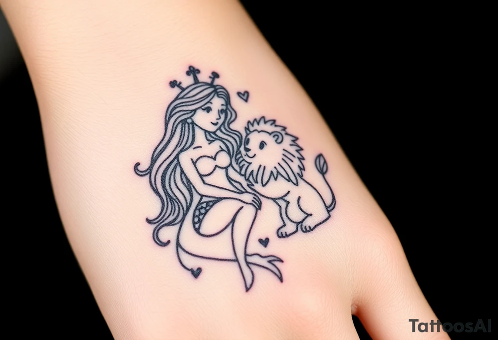 Virgo in love with Leo tattoo idea