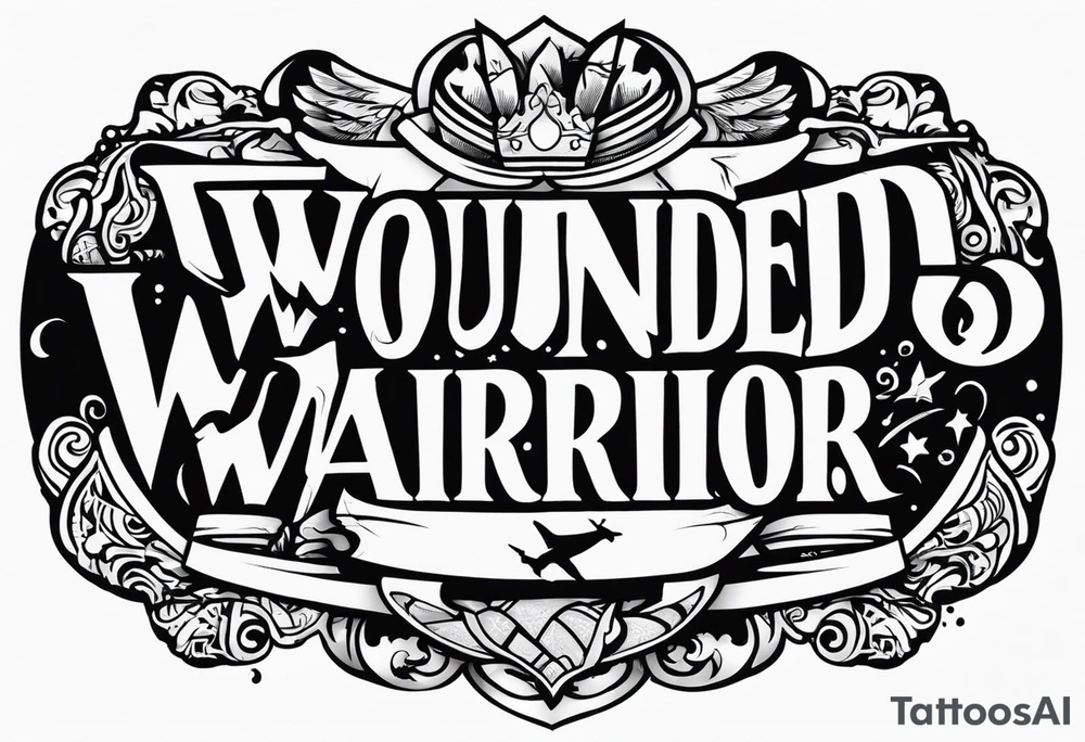 Wounded warrior tattoo idea