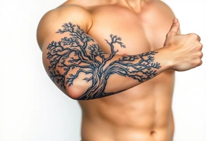 Tree covering entire arm/hand tattoo idea