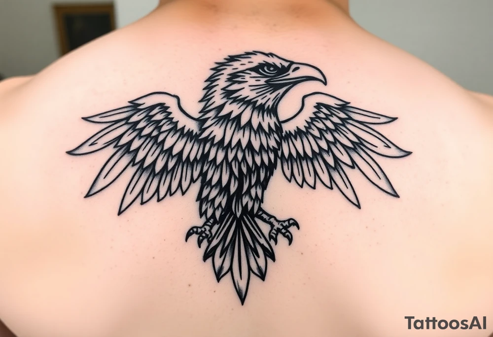 serbian and montenegrin eagle tattoo idea