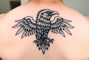 serbian and montenegrin eagle tattoo idea