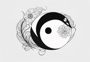 Yin and Yang tattoo idea