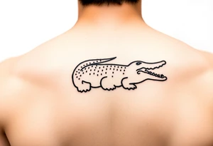 Lacoste brand tattoo comic style tattoo idea