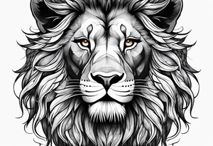 a lion tattoo idea