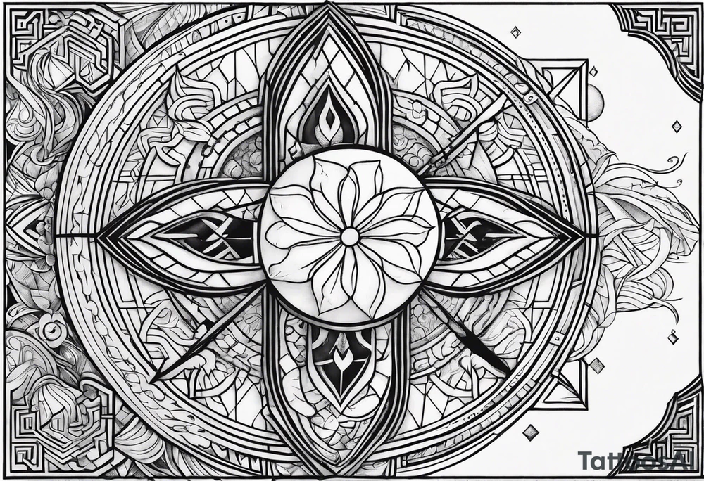 Four elements tattoo idea