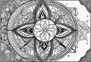 Four elements tattoo idea