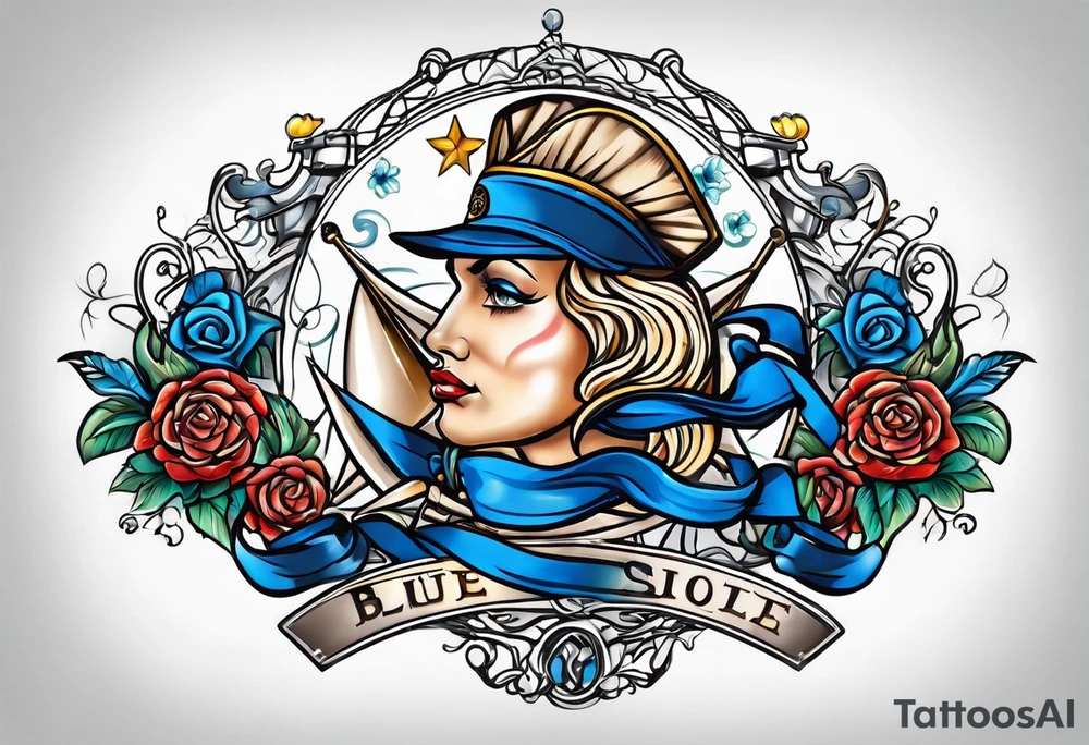 a blue nose tattoo idea