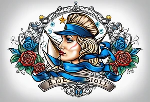 a blue nose tattoo idea