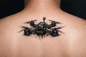 freestyle fpv drone tattoo idea
