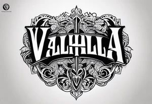 Victory or valhalla tattoo idea