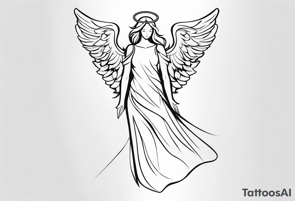 angel tattoo idea