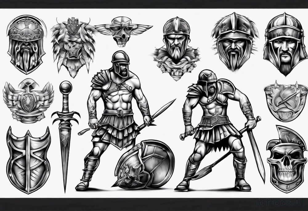Gladiator tattoo idea