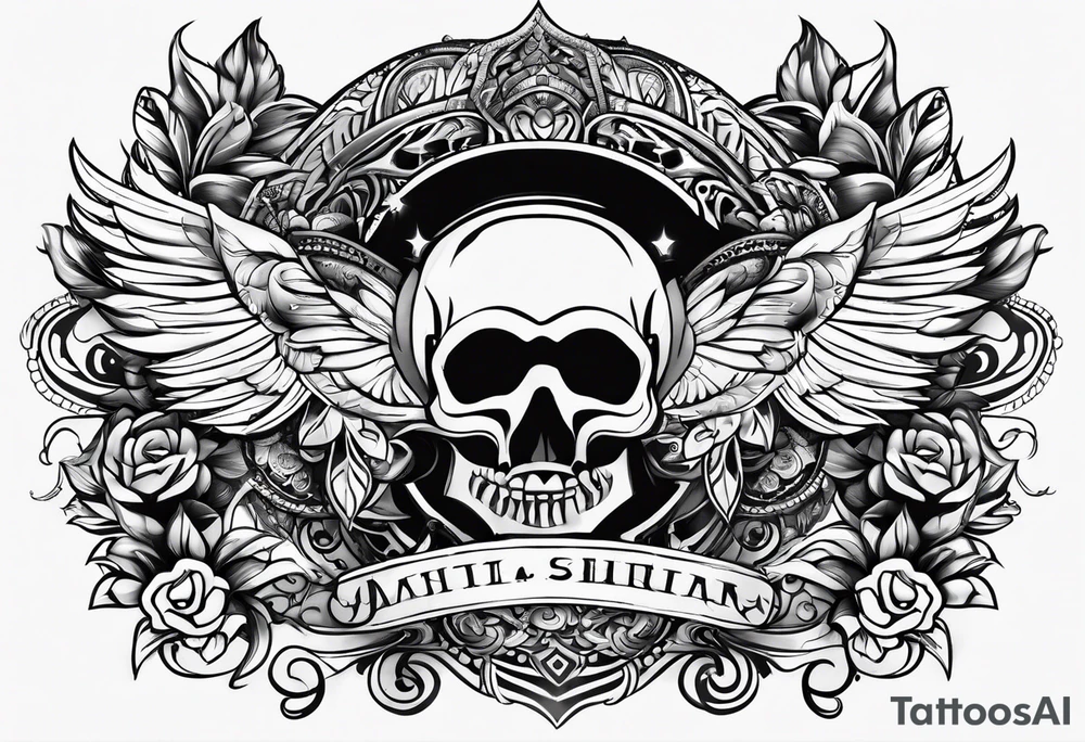 Kids name and dob tattoo idea