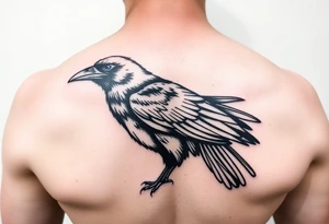 crow tattoo idea