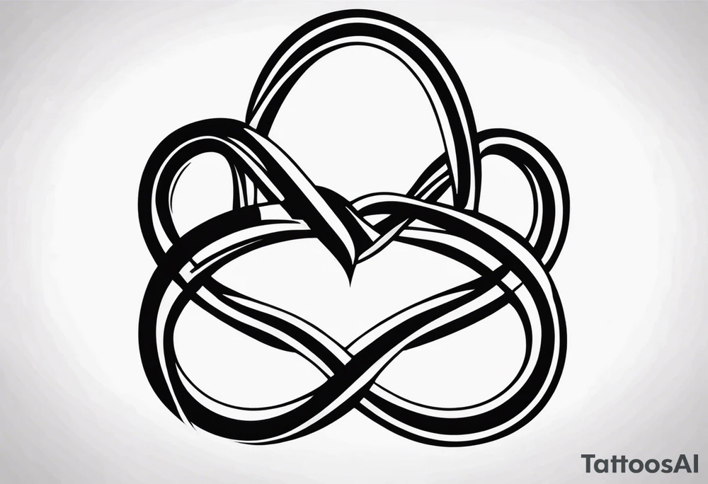 Curvy Infinity Symbol tattoo idea