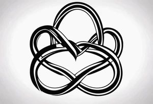 Curvy Infinity Symbol tattoo idea