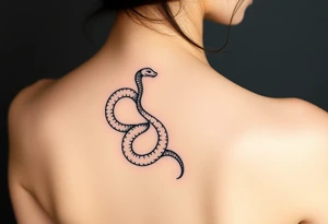 Shedding snake Balinese tattoo idea