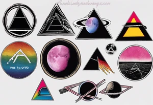 Pink Floyd Dark side of the moon, equals sign, tattoo idea