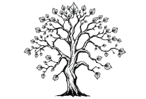 Irish family tree tattoo idea