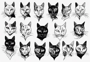 Spiritual sfinx cat tattoo idea