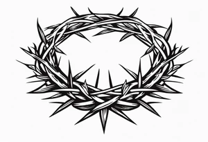 crown of thorns
old school vintage simple traditional design 



bold color simple tattoo idea