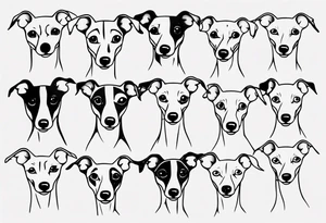 Italian greyhound tattoo idea