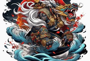 Raijin fuujin tattoo idea