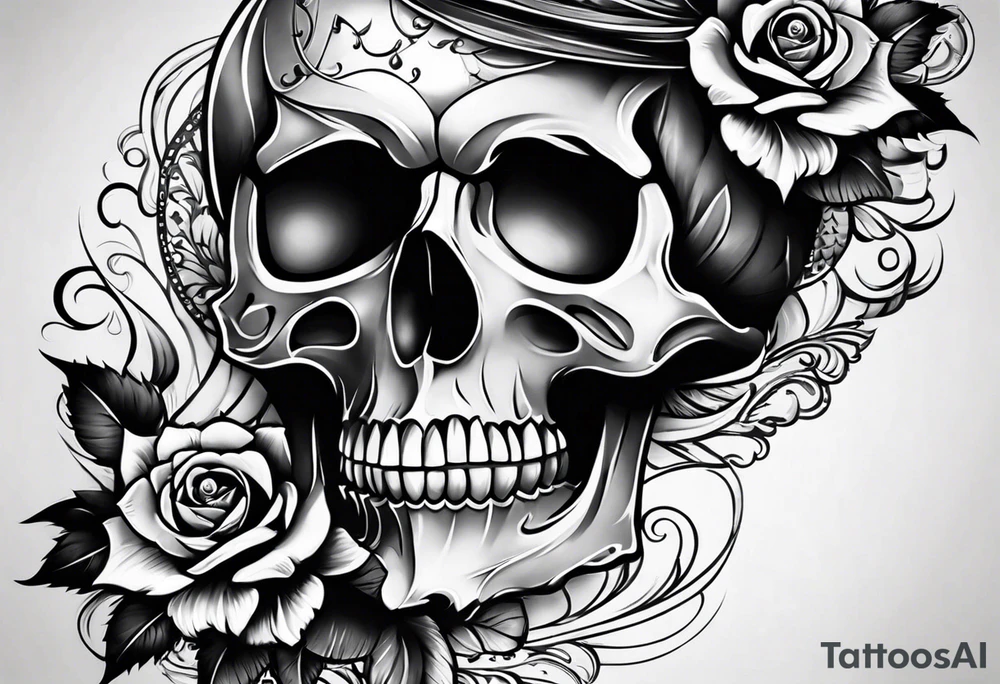 Skull tattoo idea
