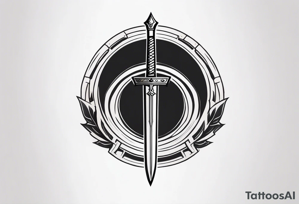 Ancient spartan sword symbol tattoo tattoo idea