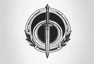 Ancient spartan sword symbol tattoo tattoo idea