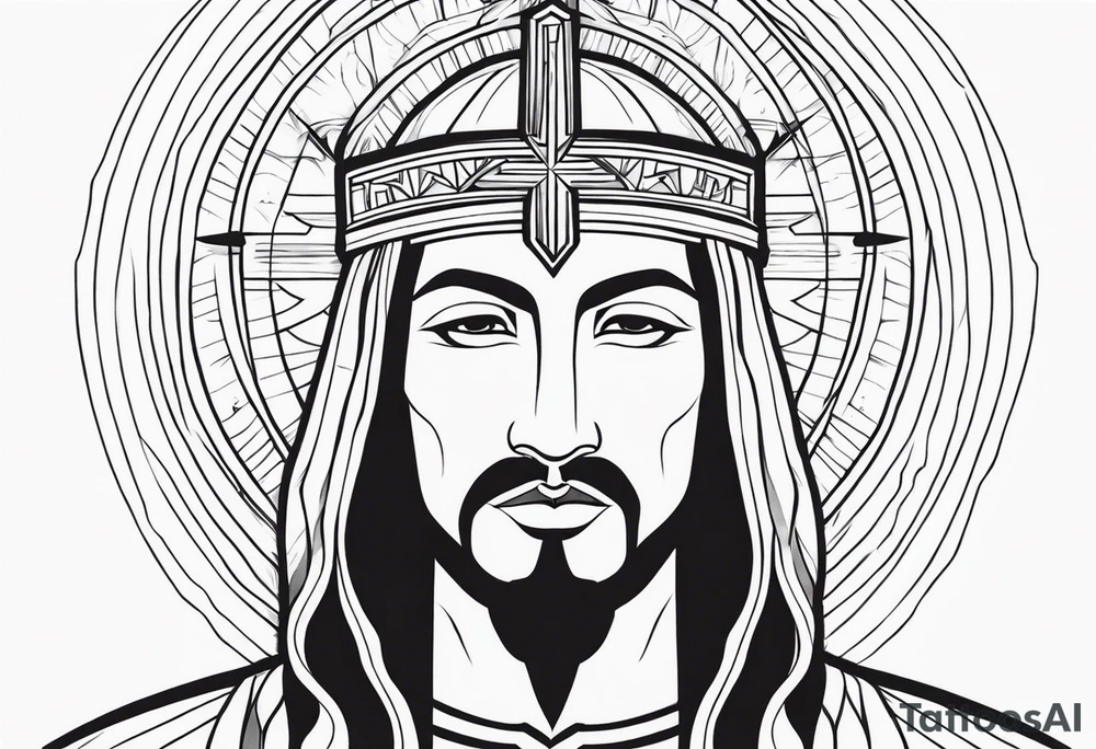 Christian god tattoo idea