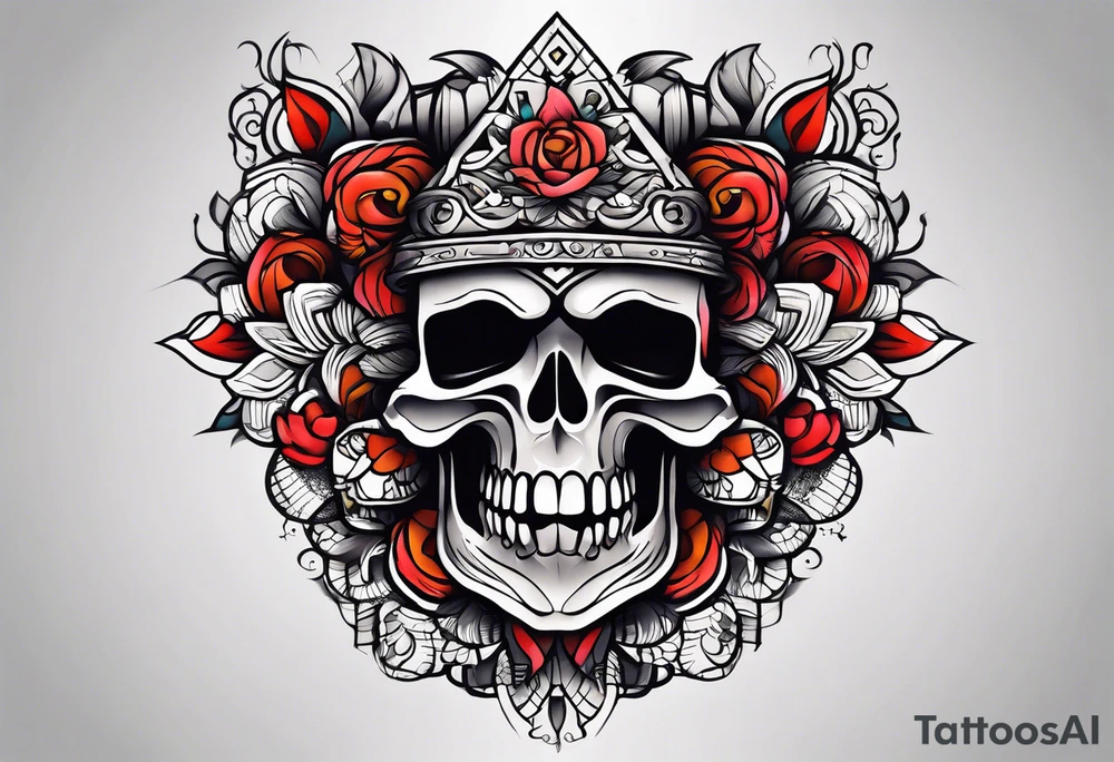 male neo traditional knee tattoo tattoo idea