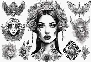 Beautiful Ukrainian Woman tattoo idea
