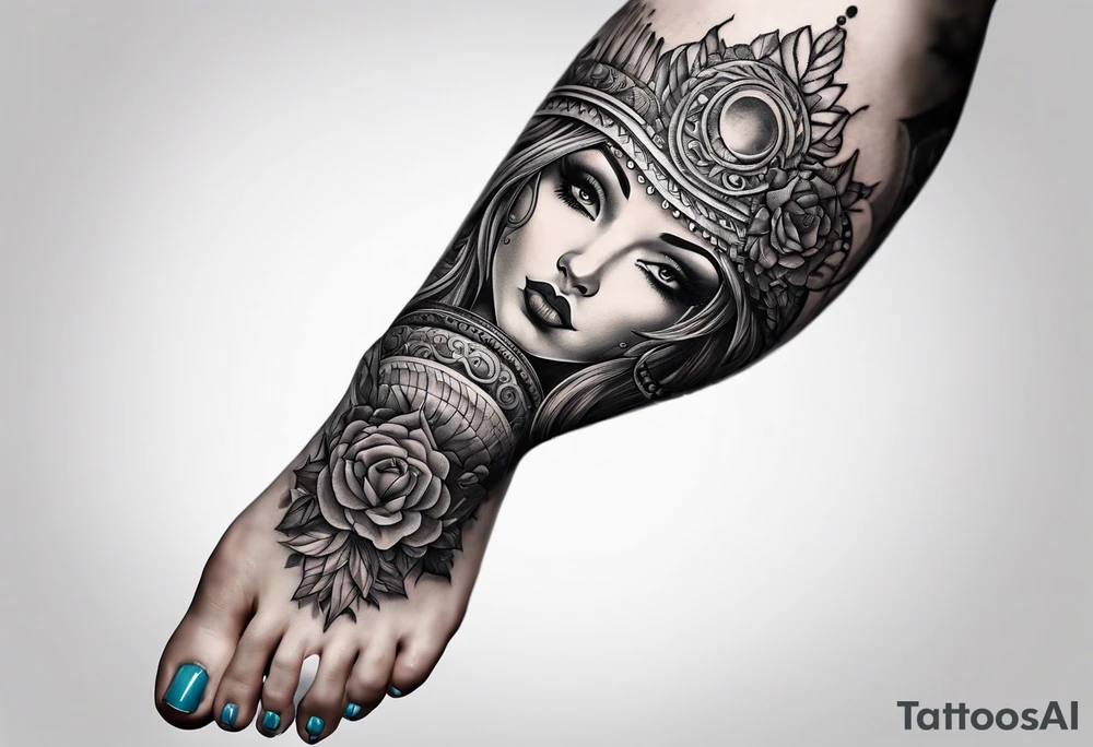 Foot tatoo tattoo idea