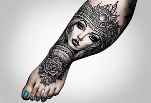 Foot tatoo tattoo idea