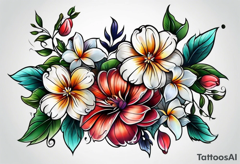 Flowers tattoo tattoo idea