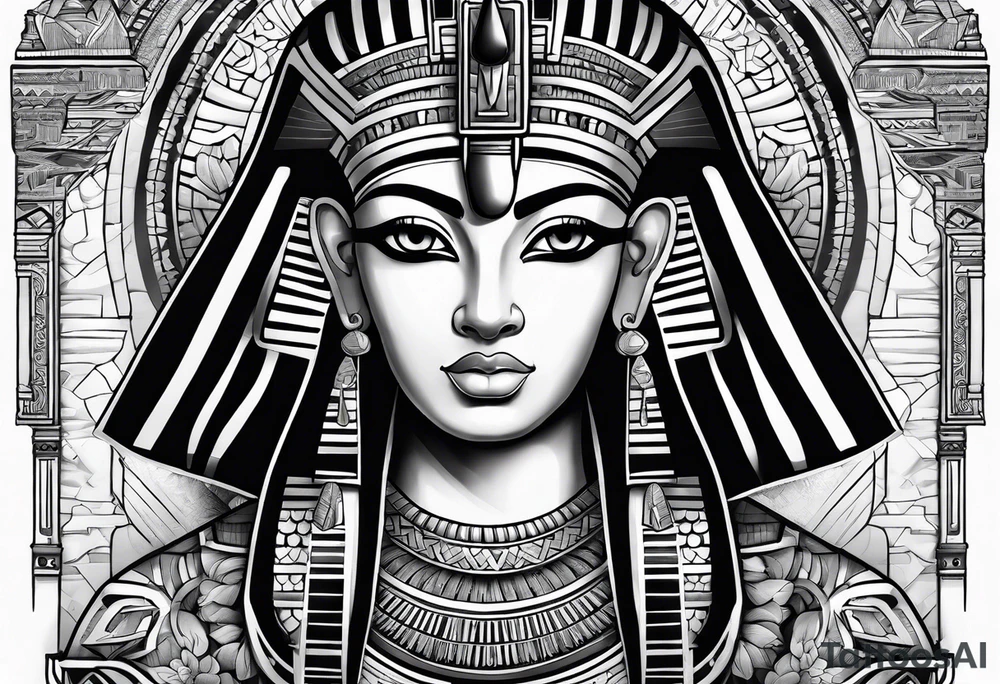 egyptian pharoes and writing tattoo idea