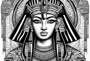 egyptian pharoes and writing tattoo idea