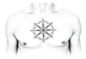 Four elements geometric tattoo idea